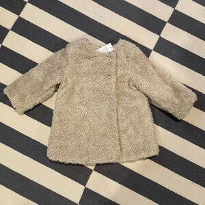 NWT BABY GAP Infant Sherpa Swing Coat - 18-24 MO - Holiday, cozy, quilted lining